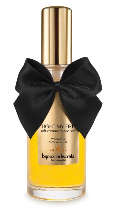 Массажное масло Light My Fire с ароматом карамели - 100 мл. - Bijoux Indiscrets - купить с доставкой в Волжском