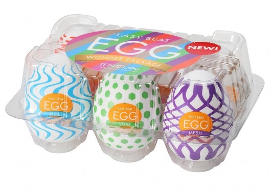 Набор из 6 мастурбаторов Tenga EGG IV с различным рельефом - Tenga - в Волжском купить с доставкой