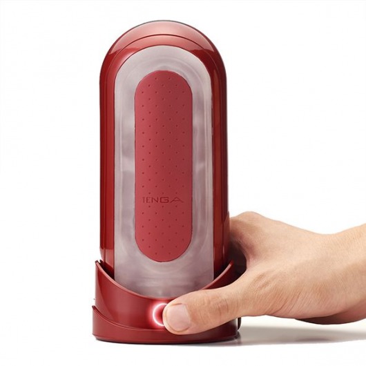 Красный мастурбатор Flip Zero Red   Warmer с подогревом - Tenga - в Волжском купить с доставкой