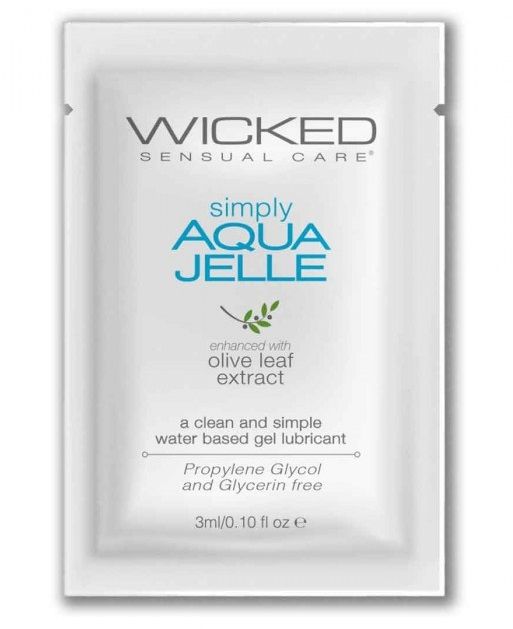 Гель-лубрикант Simply Aqua Jelle - 3 мл. - Wicked - купить с доставкой в Волжском