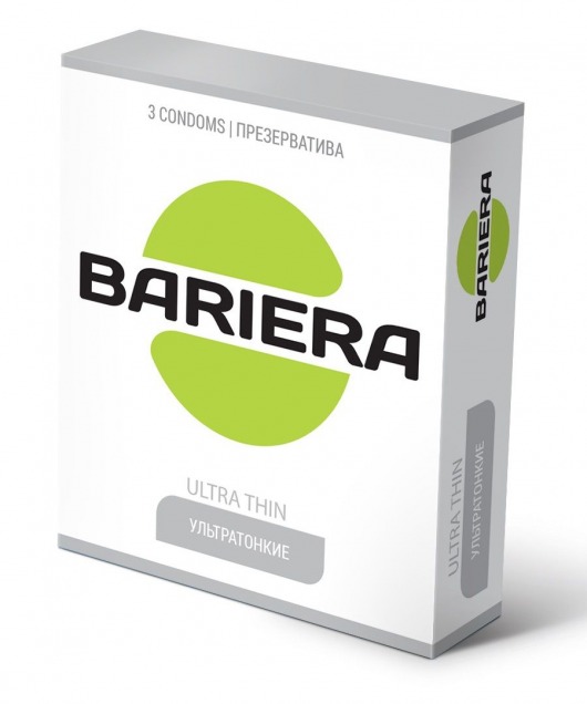 Ультратонкие презервативы Bariera Ultra Thin - 3 шт. - Bariera - купить с доставкой в Волжском