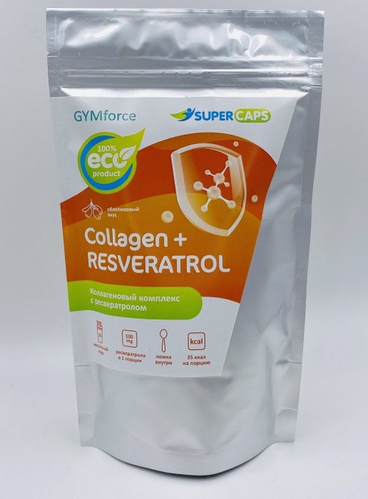 Натуральный коллаген с ресвератролом GYMforce Collagen+ - 150 гр. - SuperCaps - купить с доставкой в Волжском