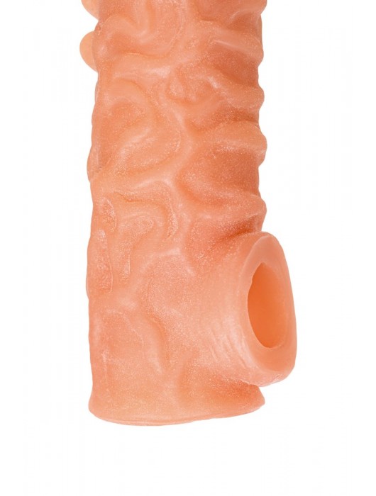 Телесная закрытая насадка с шершавой головкой Cock Sleeve Size S - 13,8 см. - KOKOS - в Волжском купить с доставкой