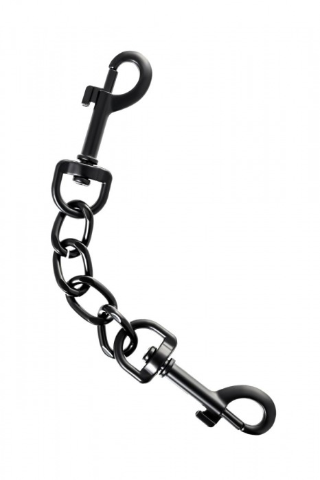 Узкие черные наручники на сцепке - ToyFa - купить с доставкой в Волжском