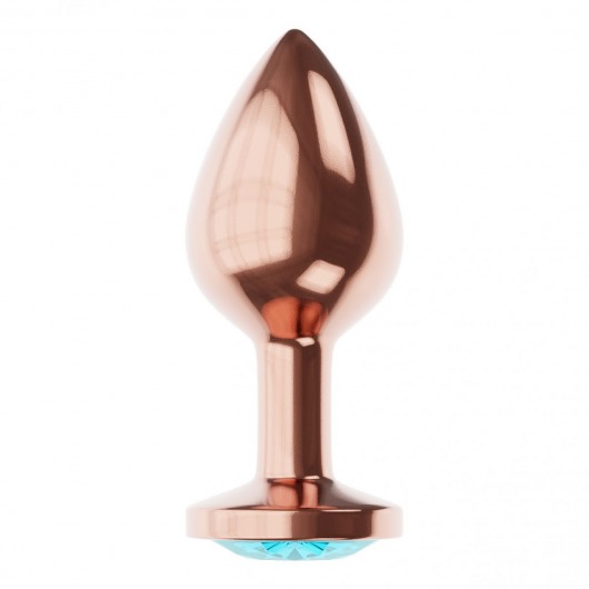 Пробка цвета розового золота с малиновым кристаллом Diamond Topaz Shine L - 8,3 см. - Lola Games - купить с доставкой в Волжском