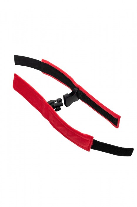 Красно-черные велюровые оковы Anonymo - ToyFa - купить с доставкой в Волжском