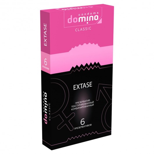 Презервативы с точками и рёбрышками DOMINO Classic Extase - 6 шт. - Domino - купить с доставкой в Волжском