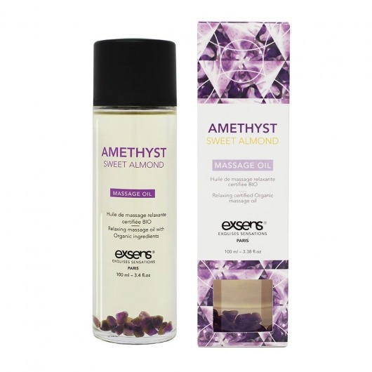 Органическое массажное масло AMETHYST SWEET ALMOND - 100 мл. - Exsens - купить с доставкой в Волжском