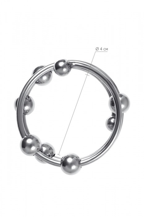 Большое металлическое кольцо под головку пениса - ToyFa - купить с доставкой в Волжском