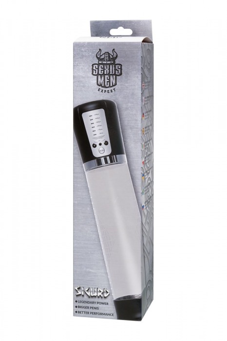 Прозрачная автоматическая помпа для пениса Sigurd - Sexus - в Волжском купить с доставкой