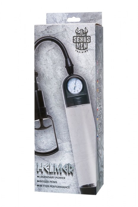 Прозрачная механическая помпа Helmer с манометром - Sexus - в Волжском купить с доставкой