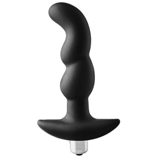 Черная вибропробка для простаты FantASStic Vibrating Prostate Plug - 14,5 см. - Dream Toys - в Волжском купить с доставкой