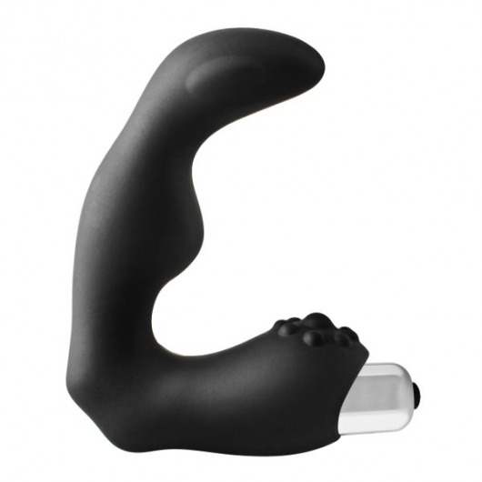 Черный вибромассажер простаты FantASStic Vibrating Prostate Massager - 11,3 см. - Dream Toys - в Волжском купить с доставкой