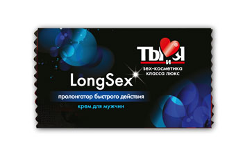 Пролонгирующий крем LongSex в одноразовой упаковке - 1,5 гр. - Биоритм - купить с доставкой в Волжском