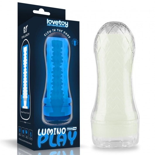 Светящийся в темноте мастурбатор Lumino Play Masturbator Ribbed - Lovetoy - в Волжском купить с доставкой