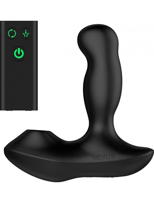 Черный вибратор-ротатор для стимуляции простаты Nexus Revo Air - Nexus Range - в Волжском купить с доставкой