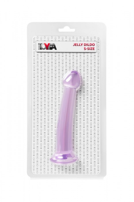 Фиолетовый фаллоимитатор Jelly Dildo S - 15,5 см. - Toyfa Basic