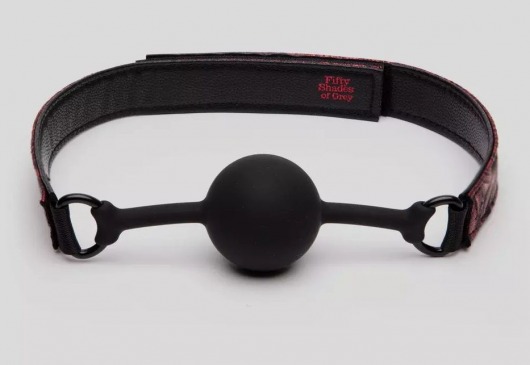 Кляп-шар на двусторонних ремешках Reversible Silicone Ball Gag - Fifty Shades of Grey - купить с доставкой в Волжском