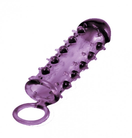Закрытая фиолетовая насадка с пупырышками SAMURAI PENIS SLEEVE PURPLE - 14,5 см. - NMC - в Волжском купить с доставкой