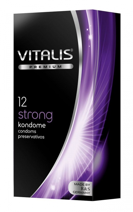 Презервативы с утолщённой стенкой VITALIS PREMIUM strong - 12 шт. - Vitalis - купить с доставкой в Волжском