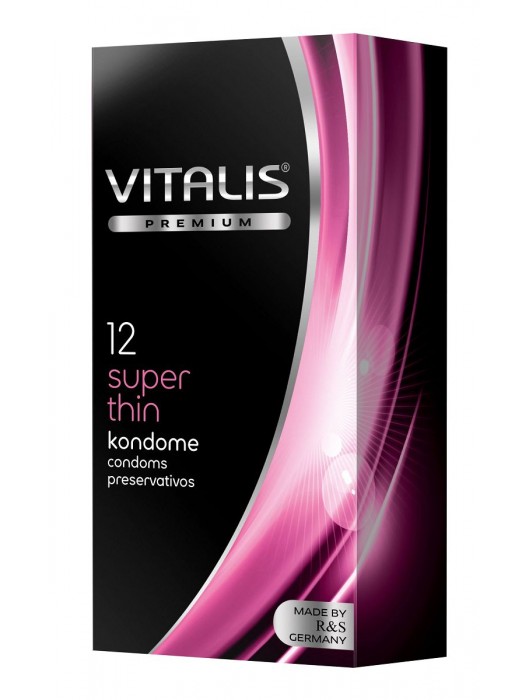 Ультратонкие презервативы VITALIS PREMIUM super thin - 12 шт. - Vitalis - купить с доставкой в Волжском
