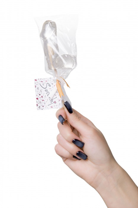 Прозрачный леденец в форме фаллоса со вкусом пина колады - Sosuчki - купить с доставкой в Волжском