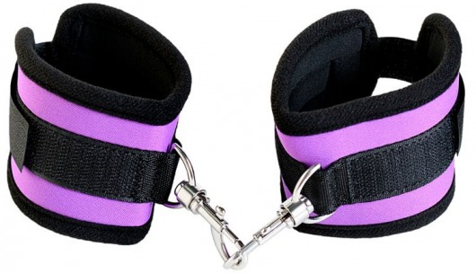 Наручники из неопрена фиолетового цвета - ToyFa - купить с доставкой в Волжском