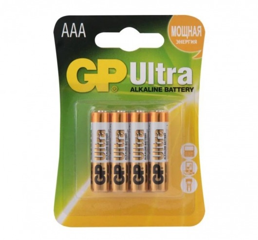 Батарейки алкалиновые GP Ultra Alkaline 24А AАA/LR03 - 4 шт. - Элементы питания - купить с доставкой в Волжском