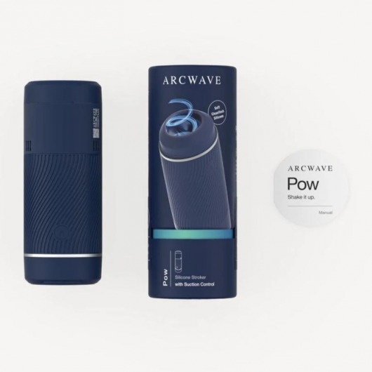 Синий мастурбатор с контролем всасывания Arcwave Pow Stroker - Arcwave - в Волжском купить с доставкой