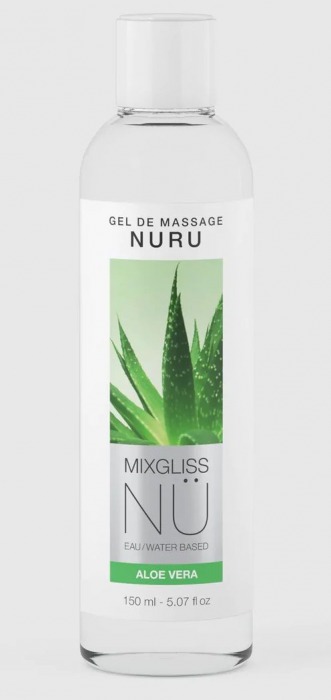 Массажный гель на водной основе Mixgliss NU Aloe Vera - 150 мл. - Mixgliss - купить с доставкой в Волжском