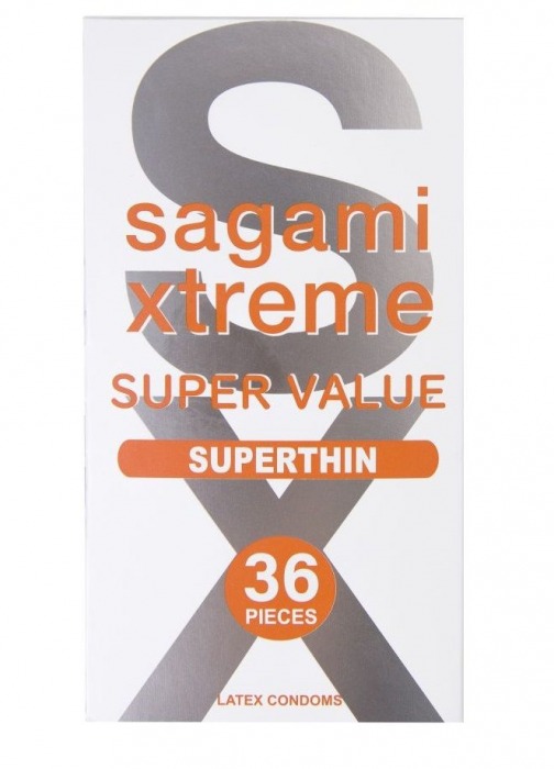 Ультратонкие презервативы Sagami Xtreme Superthin - 36 шт. - Sagami - купить с доставкой в Волжском