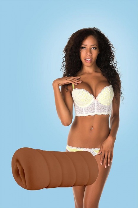 Коричневый мастурбатор-вагина BRIANNA - Dream Toys - в Волжском купить с доставкой