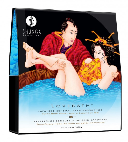 Соль для ванны Lovebath Ocean temptation, превращающая воду в гель - 650 гр. - Shunga - купить с доставкой в Волжском