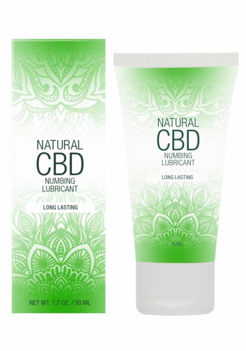 Лубрикант с пролонгирующим эффектом Natural CBD Numbing Lubricant - 50 мл. - Shots Media BV - купить с доставкой в Волжском