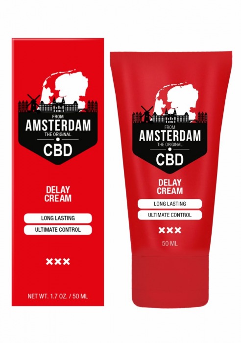 Крем-пролонгатор CBD from Amsterdam Delay Cream - 50 мл. - Shots Media BV - купить с доставкой в Волжском