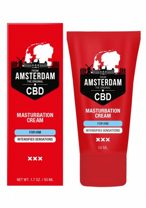 Крем для мастурбации для мужчин CBD from Amsterdam Masturbation Cream For Him - 50 мл. - Shots Media BV - купить с доставкой в Волжском