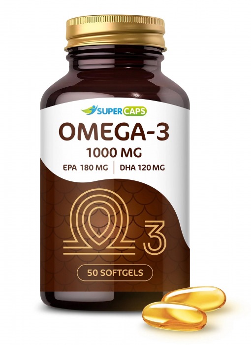 Пищевая добавка SuperCaps OMEGA-3 - 50 капсул (1000 мг) - SuperCaps - купить с доставкой в Волжском