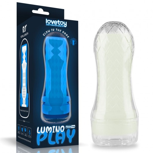 Светящийся в темноте мастурбатор Lumino Play Masturbator Pocketed - Lovetoy - в Волжском купить с доставкой