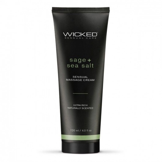 Массажный легкий крем WICKED Sage plus Sea Salt - 120 мл. - Wicked - купить с доставкой в Волжском