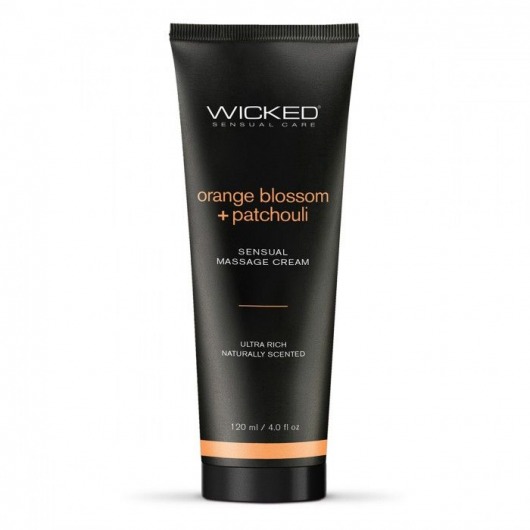 Массажный легкий крем WICKED Orange Blossom plus Patchouli - 120 мл. - Wicked - купить с доставкой в Волжском