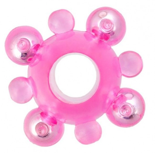 Эрекционное кольцо c бусинками - Toyfa Basic - в Волжском купить с доставкой