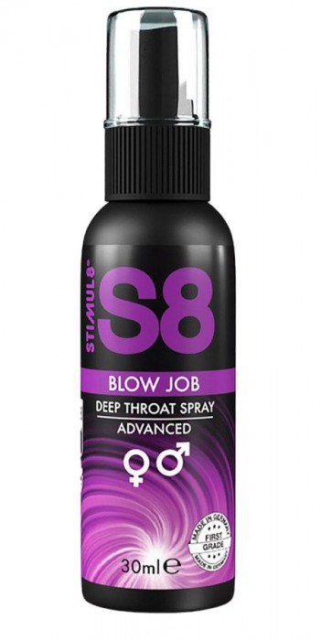 Лубрикант для орального секса S8 Deep Throat Spray - 30 мл. - Stimul8 - купить с доставкой в Волжском