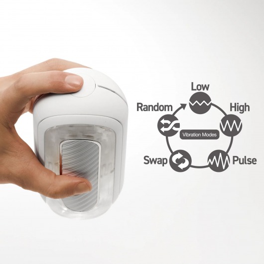 Белый мастурбатор Tenga Flip Zero Gravity с вибрацией - Tenga - в Волжском купить с доставкой