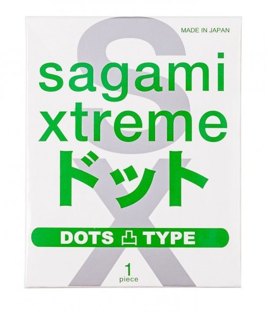 Презерватив Sagami Xtreme Type-E с точками - 1 шт. - Sagami - купить с доставкой в Волжском