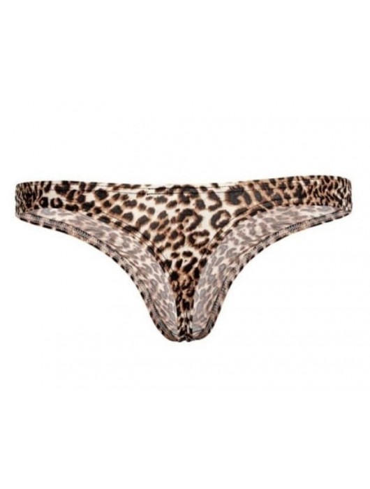 Мужские трусы-тонги с леопардовым принтом - Romeo Rossi купить с доставкой
