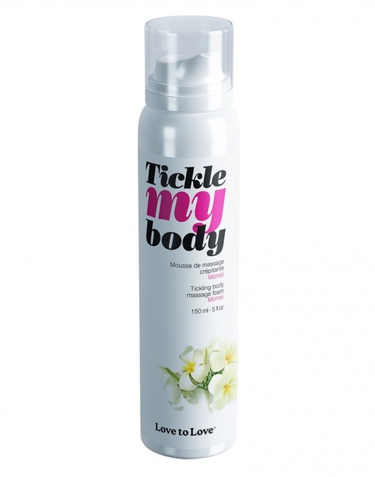 Массажная хрустящая пенка Tickle My Body Monoi с ароматом моной - 150 мл. - Love to Love - купить с доставкой в Волжском