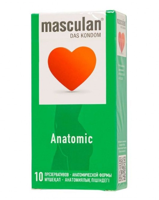 Презервативы анатомической формы Masculan Anatomic - 10 шт. - Masculan - купить с доставкой в Волжском