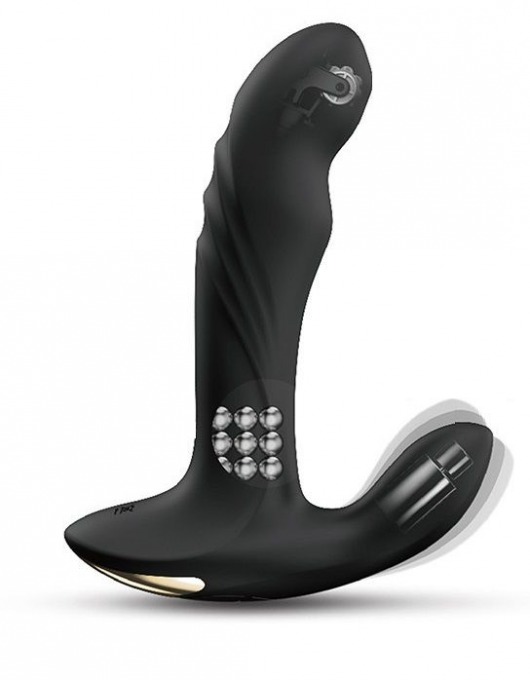 Черный вибромассажер простаты Multi P-Joy с 3 моторами - Dorcel - в Волжском купить с доставкой