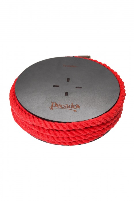 Красная веревка для шибари на катушке - 10 м. - Pecado - купить с доставкой в Волжском