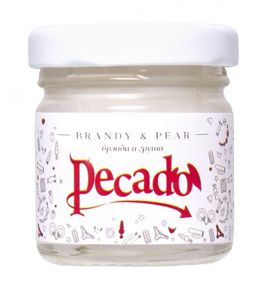 Массажная свеча Brandy   Pear - 35 мл. - Pecado - купить с доставкой в Волжском